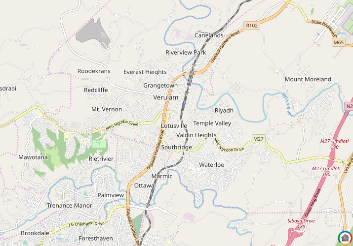 Map location of Lotusville